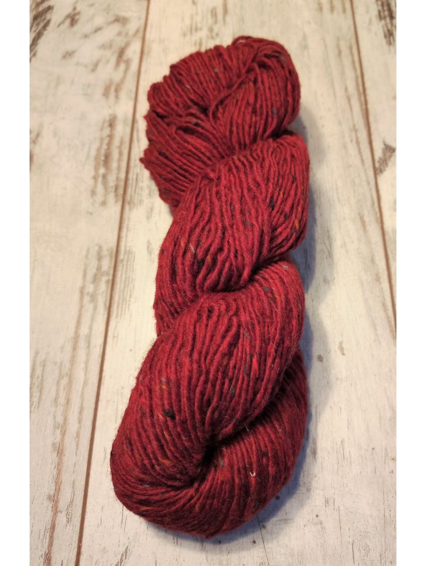 Mini-écheveau de laine artisanale - Teinture naturelle - Orange clair