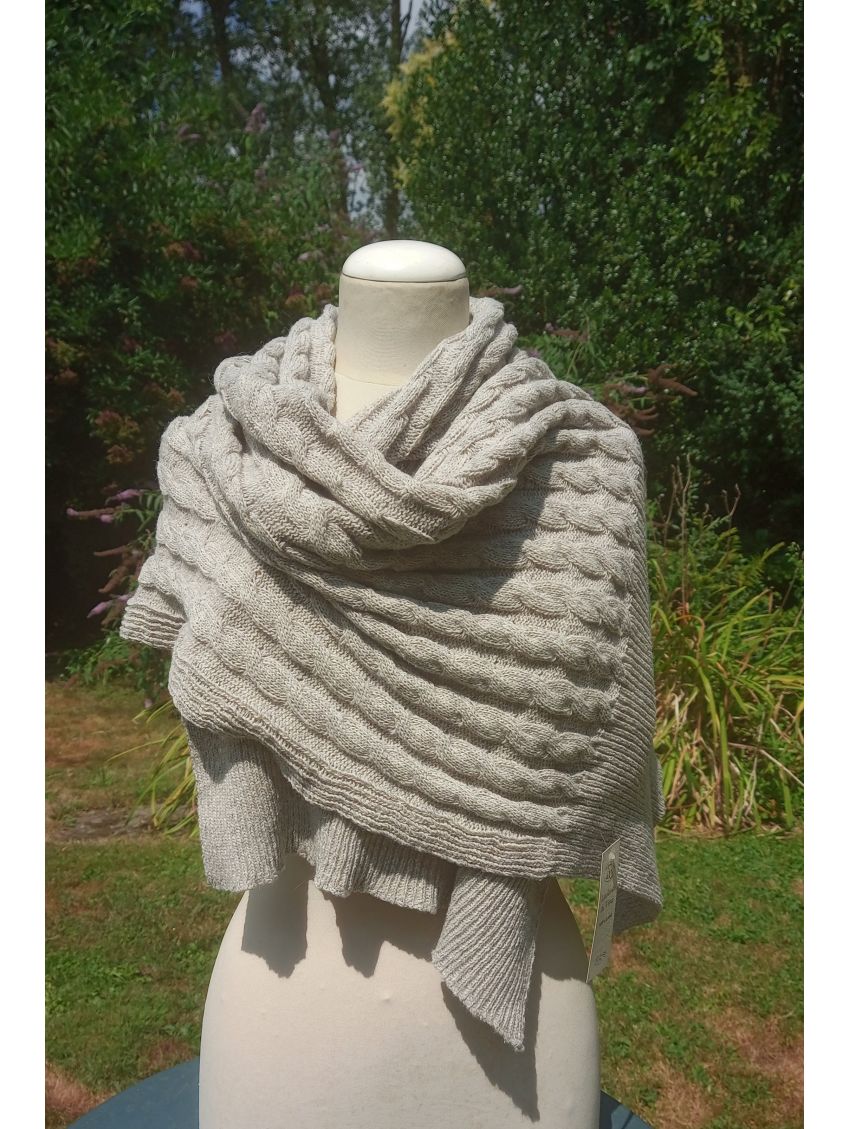 Etole tricot en laine Mohair