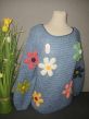 PULL FLEURI fait main