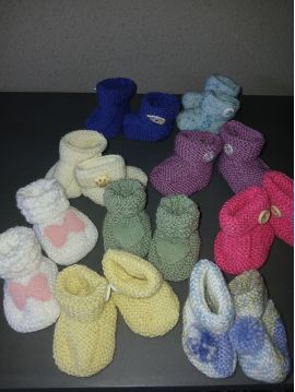 CHAUSSONS NAISSANCE fait main