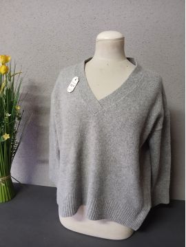 PULL PURE LAINE GRIS Seconde Main