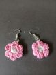 BOUCLES D OREILLES FLEURS fait main