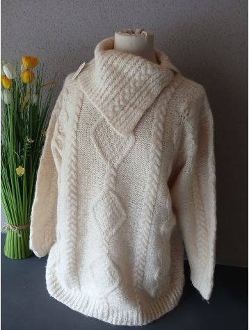 PULL PURE LAINE ET MOHAIR Fait Main