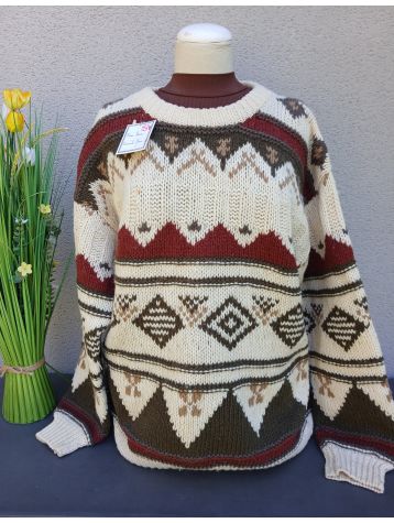 PULL PURE LAINE JACQUARD Seconde Main