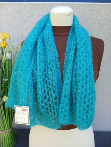 ECHARPE LAINE SOIE Fait Main