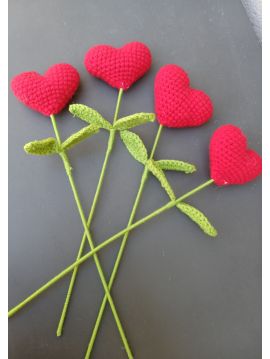 COEUR en fleurs Fait Main